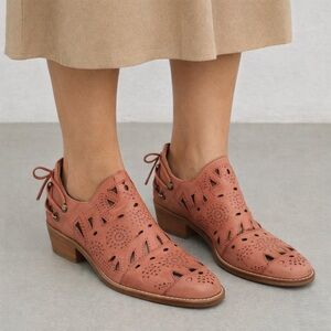 Musse & Cloud |anthropologie| coolise leather laser cut booties - 8/39